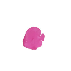 House Vitamin Ornament flat fish polyresin pink 19,5x10,5x16cm