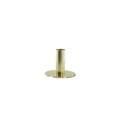 House Vitamin Candleholder basic metal gold 8x8x6,5cm
