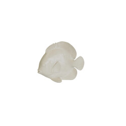 House Vitamin Ornament flat fish polyresin beige 19,5x10,5x16cm