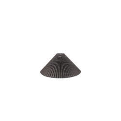 House Vitamin Lampshade pleated polyester black 6x29,5x18cm