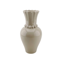 House Vitamin Vase pearl neck ceramics- sand- 12x12x24cm