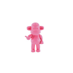 House Vitamin Ornament hang loose monkey figurine 'the legend' polyresin pink -