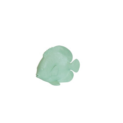 House Vitamin Ornament flat fish polyresin- mintgreen 19,5x10,5x16cm