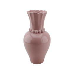 House Vitamin Vase pearl neck ceramics- light pink- 12x12x24cm