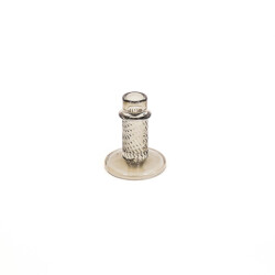 House Vitamin Candle holder glass smokey 8x10cm
