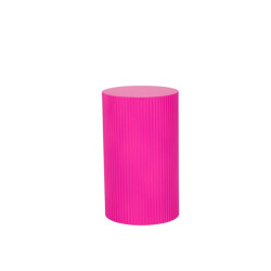 House Vitamin Side table / pillar- cylinder mdf neon pink 30x54cm