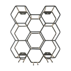 House Vitamin Wine rack metal black 11 bottles 27x19.5x32.5cm