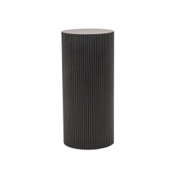 House Vitamin Side table / pillar- cylinder mdf black -30x65cm