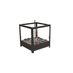 House Vitamin Table burner square black 20x20x20,5cm