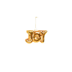 House Vitamin Ornament xmas joy gold glass 11x3,5x7cm