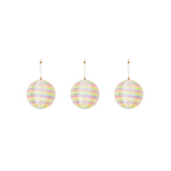 House Vitamin Xmas hangers- xmas balls- foam- neon colours -s3- 10cm