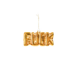House Vitamin Xmas hanger fuck glass gold 14,5x3,5x7,5cm