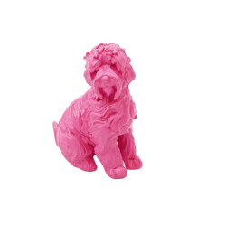 House Vitamin Ornament labradoodle polyresin pink 10,5x5x9cm