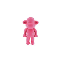 House Vitamin Ornament monkey figurine 'the legend'- polyresin pink 33x21x50cm