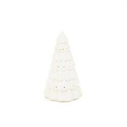 House Vitamin Ledlight xmas tree ceramics white 9x9x15,5cm