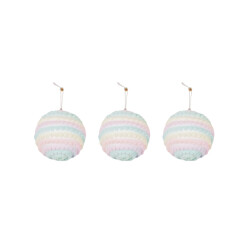 House Vitamin Xmas hangers- xmas balls- foam- unicorn colours -s3- 10cm