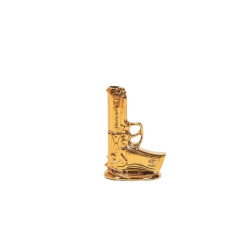 House Vitamin Vase gun ceramics gold 15x9x23cm
