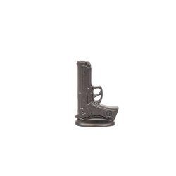 House Vitamin Vase gun ceramics black 15x9x23cm