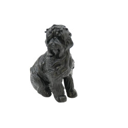 House Vitamin Ornament labradoodle polyresin black 10,5x5x9cm