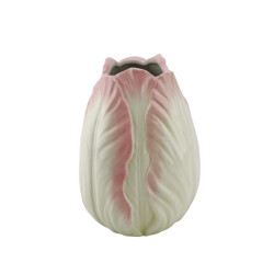House Vitamin Vase tulip head- stoneware- pink- 14x14x19cm