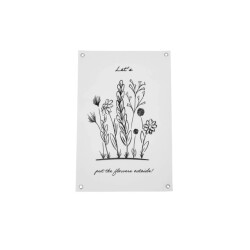 House Vitamin Garden poster pvc flowers outside 40x60 cm