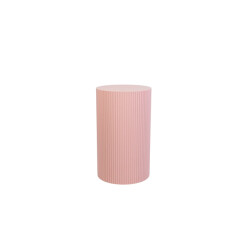 House Vitamin Side table / pillar- cylinder mdf light pink -30x54cm