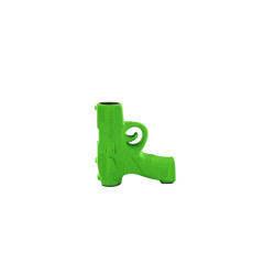 House Vitamin Candle holder gun ceramics neon green 12x5x12cm