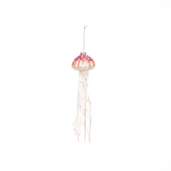 House Vitamin Xmas hanger jellyfish glass 7x25cm
