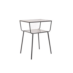 House Vitamin Side table / bedside table black 50x35x60cm