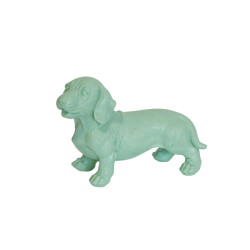 House Vitamin Ornament tackle dog polyresin mintgreen 20x8x15cm