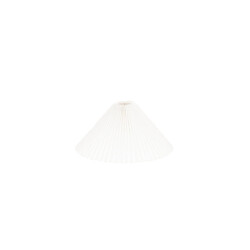 House Vitamin Lampshade pleated polyester white 8x35x21cm