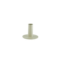 House Vitamin Candleholder basic metal beige 8x8x6,5cm