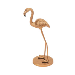 House Vitamin Ornament flamingo metal gold 9x7,5x19,5cm