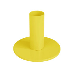 House Vitamin Candleholder basic metal yellow 8x8x6,5cm