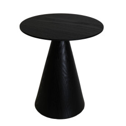 House Vitamin Side table -round- mdf black 40x40x44cm