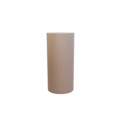 House Vitamin Side table / pillar- cylinder mdf taupe 30x65cm