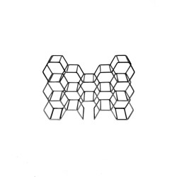House Vitamin Wine rack metal black 11 bottles 44,5x15,5x29cm