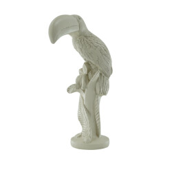 House Vitamin Ornament toucan polyresin sand 18x9,5x29,5cm