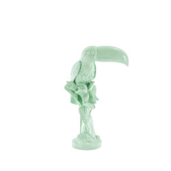House Vitamin Ornament toucan polyresin mintgreen 18x9,5x29,5cm