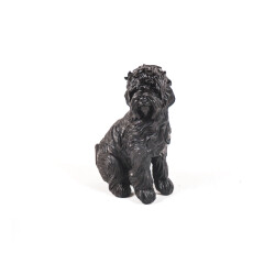 House Vitamin Ornament labradoodle dog polyresin black 16x23,5cm