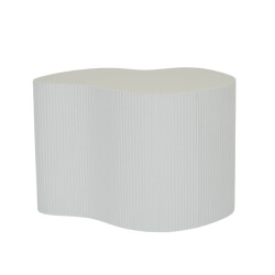 House Vitamin Side table biting lip- mdf white 60x60x40cm