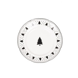 House Vitamin Plate xmas tree newbone china 10x15x1,5cm