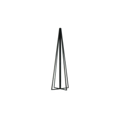 House Vitamin Xmas tree metal/glass black 4,5x15cm