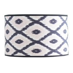 House Vitamin Lampshade kelim print polyester black/white-26x30x23cm