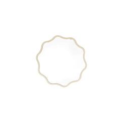 House Vitamin Mirror make up mirror- weaving round metal sand 25x1x25cm