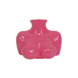 House Vitamin Vase- breasts ceramics neon pink 6,5x12,5x13cm
