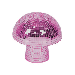 House Vitamin Ornament disco -mushroom glass pink- 14x14x14cm