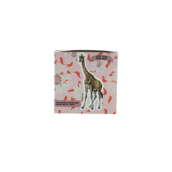 House Vitamin Matchbox lucifer box giraffe- pink 11x11x3cm