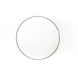 House Vitamin Mirror round metal black 80x3x80cm