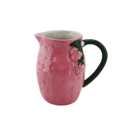 House Vitamin Vase- strawberry- stoneware- pink- 17,5x12,5x18cm